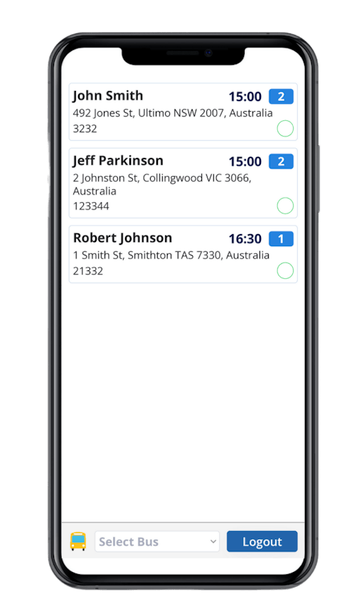 KurtesyBus Phone App